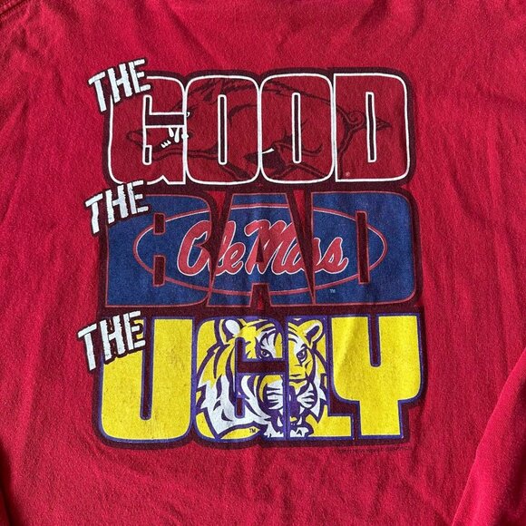 Delta Pro Weight Vintage Womens Size 2XL Arkansas Razorback Long Sleeve Shirt - Picture 7 of 8